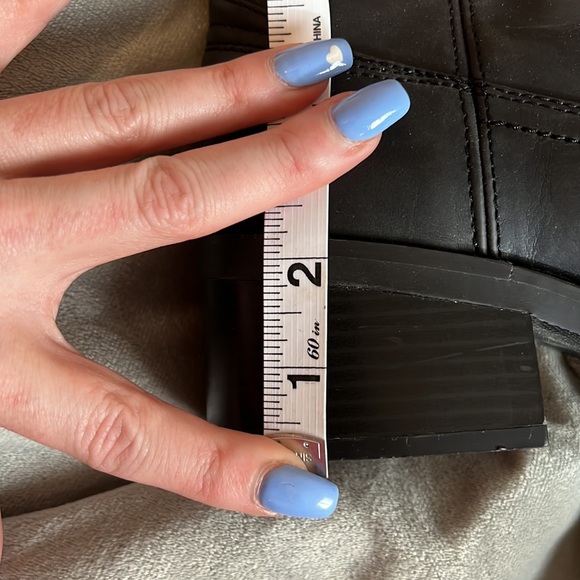 Size 8: Smooth Black, Rampage Mid-Calf Boots, EUC - Picture 6 of 7